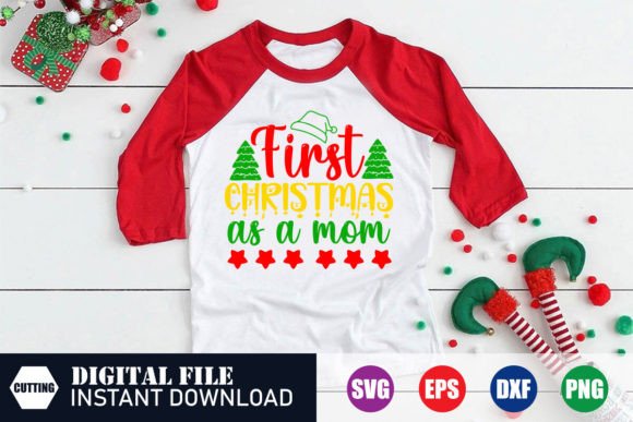 First Christmas As a Mom: A Heartfelt Embroidery Design for New Mothers
