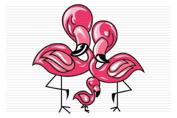 Flamingo Family: A Heartfelt Embroidery Design for Family-Centric Projects