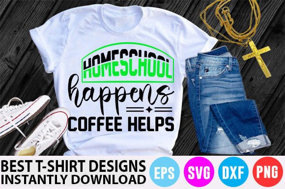 Homeschool Mom T-Shirt Design Review: Coffee & Charm for Real Projects