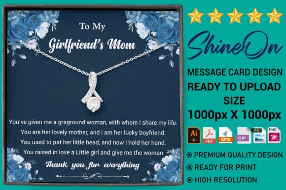 Mother's Day Message Card Design for Mom